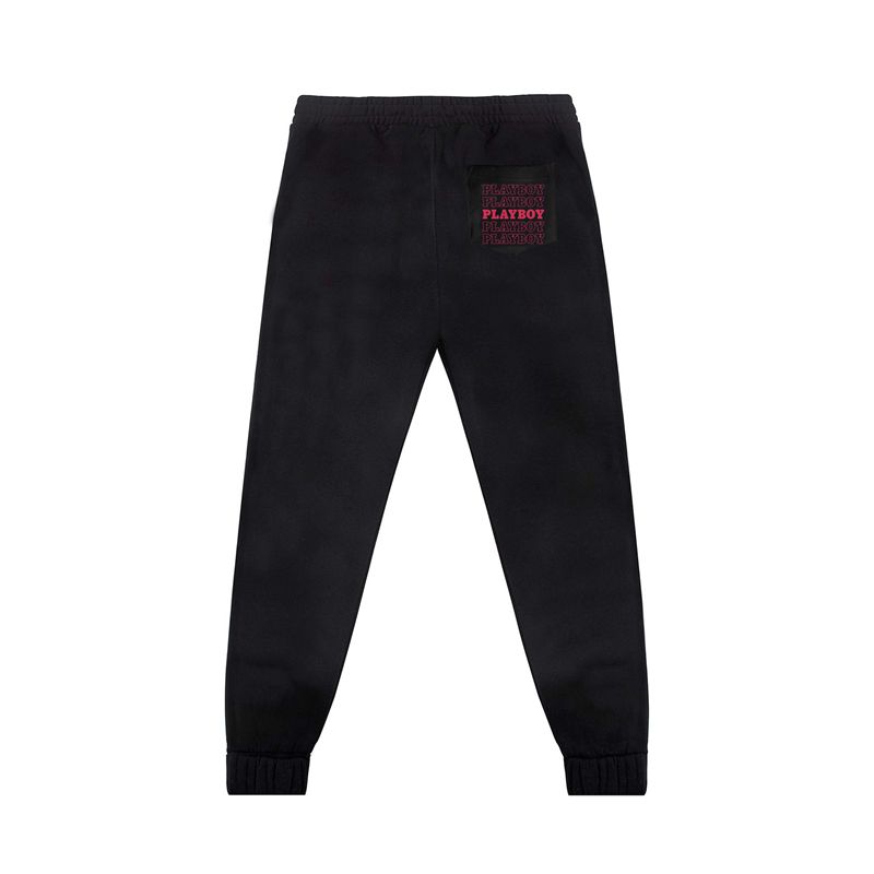 Jogging Playboy Masthead Homme Noir Rouge | YVOZMUI-73