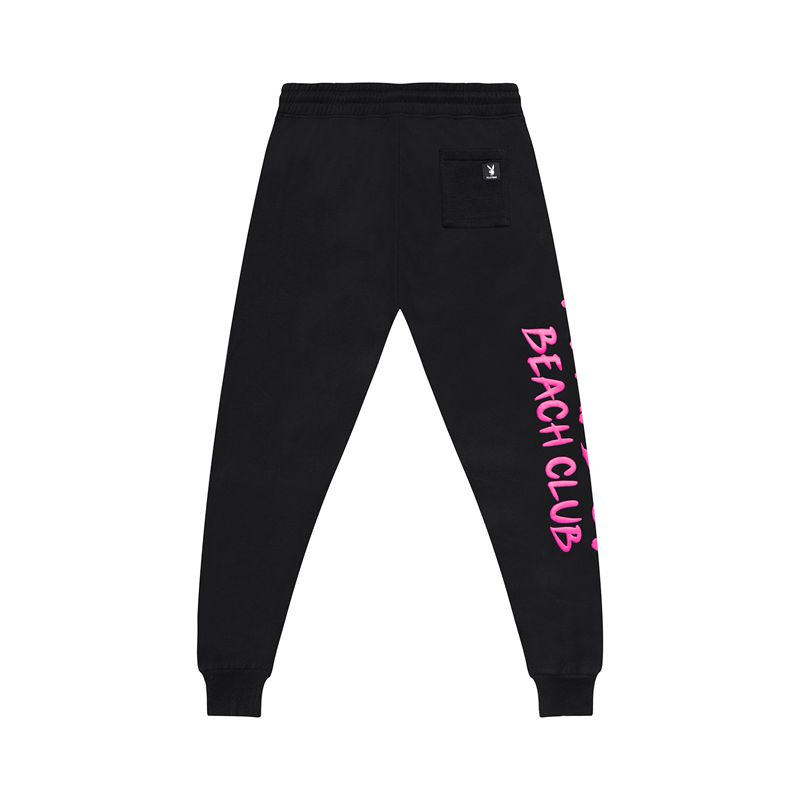 Jogging Playboy Neon Beach Club Jogger Homme Noir | NLYSRCV-84