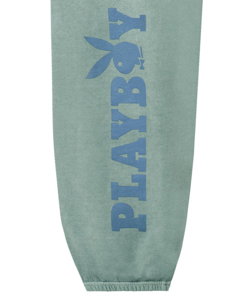 Jogging Playboy Sun Washed Plby Sweatpant Homme Vert Bleu | VQZYADR-63