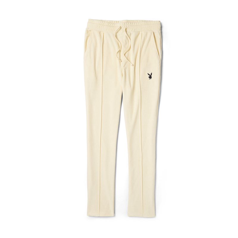 Jogging Playboy Terry Sweatpant Homme Blanche | PFWSOXI-47