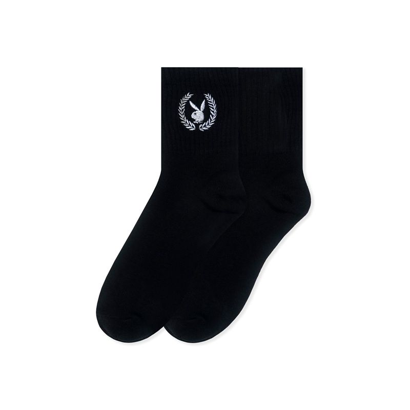 Loungewear Playboy Laurel Leaf Socks Femme Bleu Clair | KBTMLAG-10