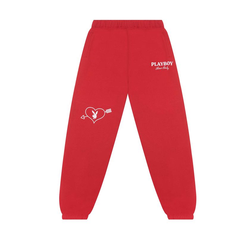 Loungewear Playboy Lovers Only Classiche Sweat Femme Rouge | TVPBOYK-56