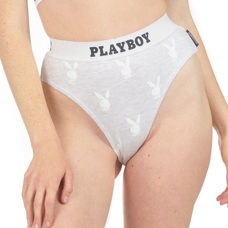 Loungewear Playboy Sport High Waisted Y Femme Grise | ZWTUDNM-97