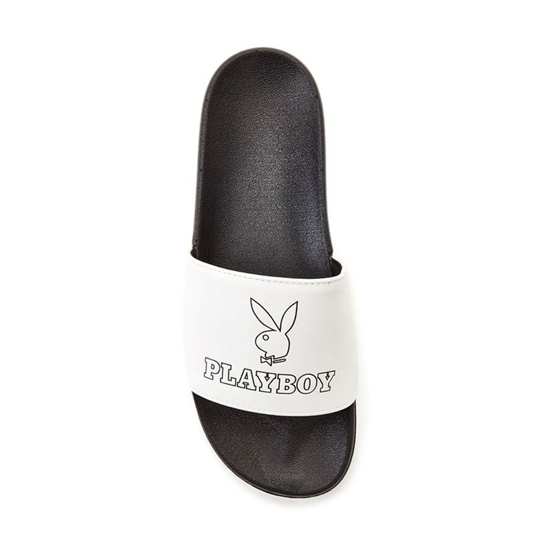 Maillots De Bain Playboy Bunny Claquette Sandals Femme Noir | UYEVWRH-94