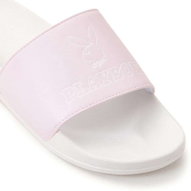 Maillots De Bain Playboy Bunny Claquette Sandals Femme Noir | UYEVWRH-94