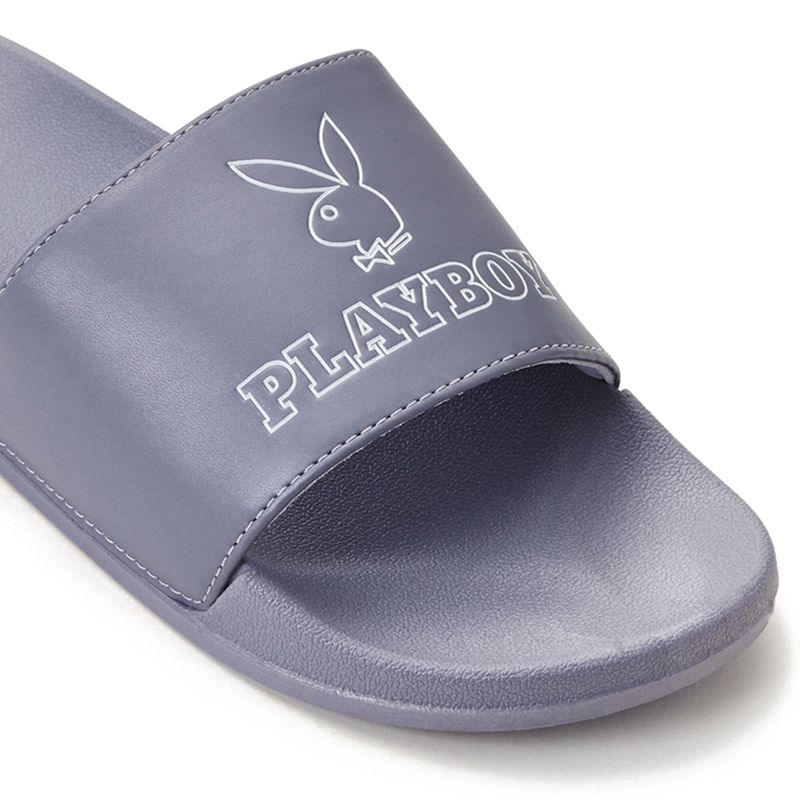 Maillots De Bain Playboy Bunny Claquette Sandals Femme Noir | UYEVWRH-94