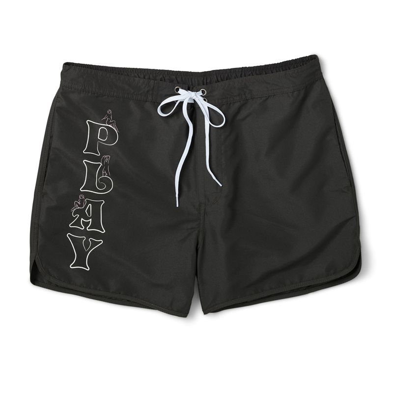 Maillots De Bain Playboy Play Corta Homme Noir | ZBXLMVH-98