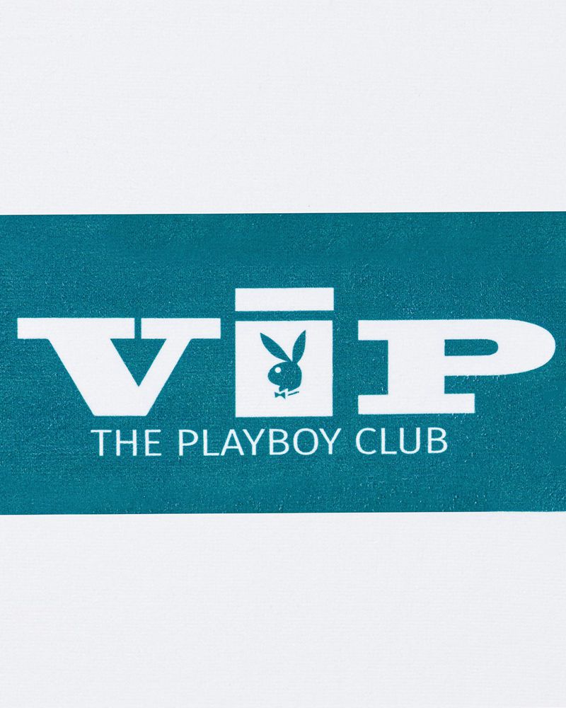 Maillots De Bain Playboy Vip Club Beach Towel Femme Bleu Clair Blanche | JECRZMN-74