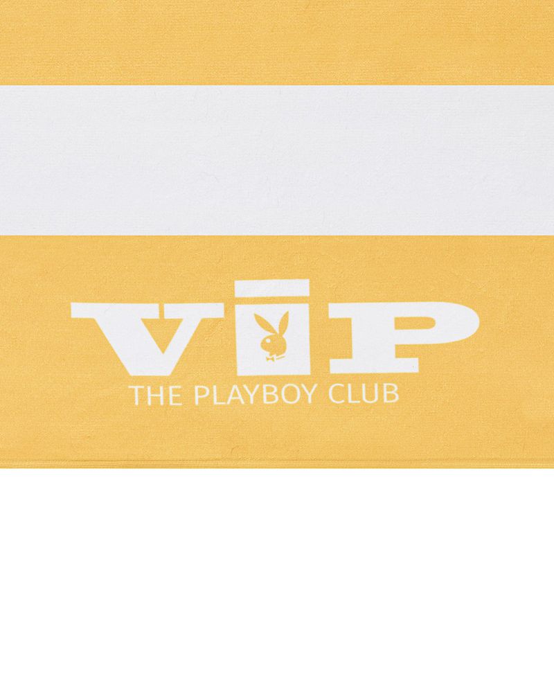 Maillots De Bain Playboy Vip Club Beach Towel Femme Bleu Clair Blanche | JECRZMN-74