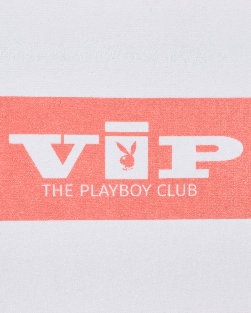 Maillots De Bain Playboy Vip Club Beach Towel Femme Bleu Clair Blanche | JECRZMN-74