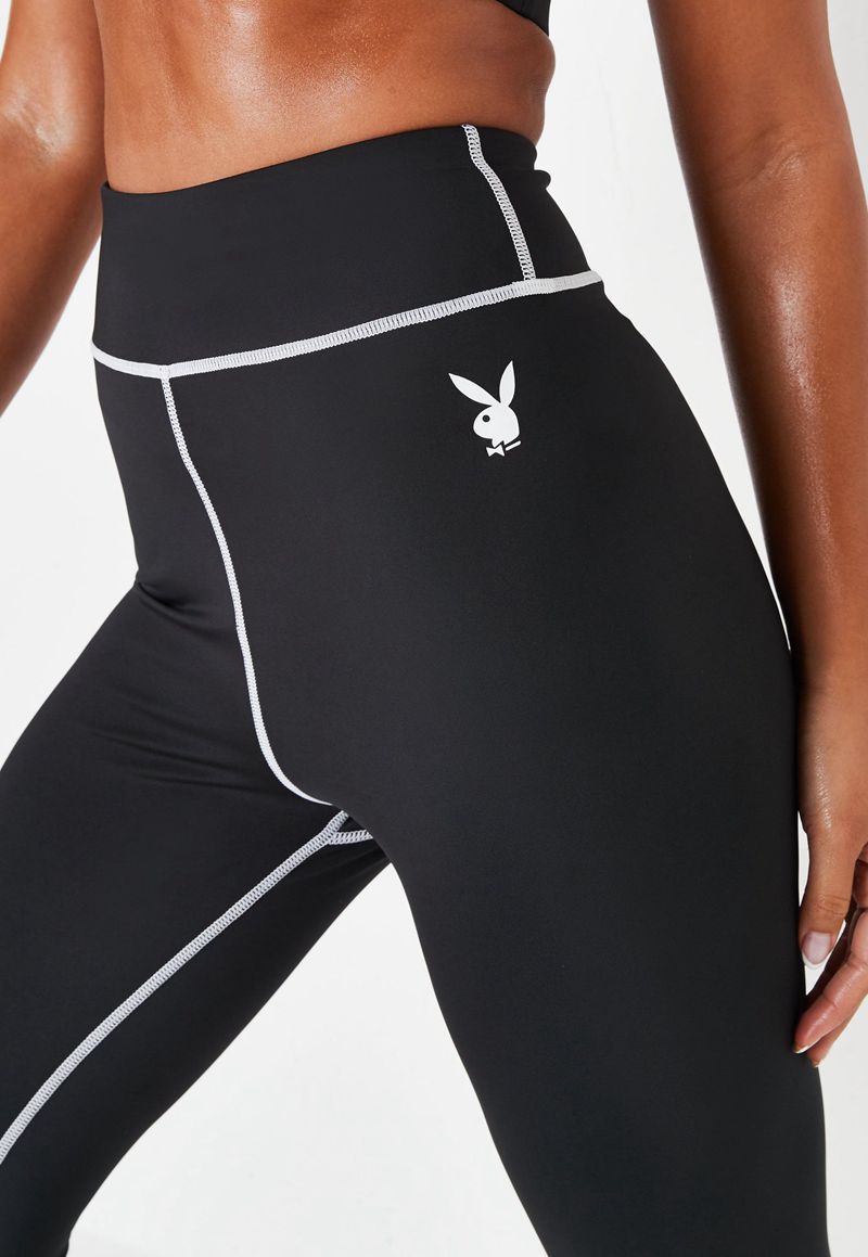 Pantalon Playboy Active Branded Legging Femme Vert | TWFQRKD-27