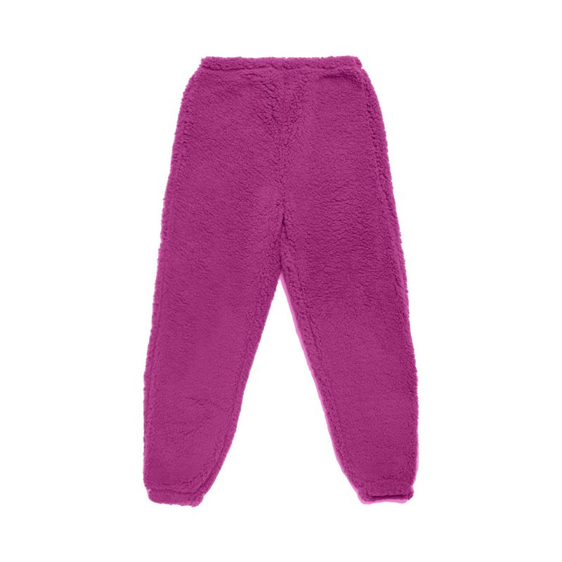 Pantalon Playboy Bunny Leg Sherpa Sweat Femme Violette Foncé | WAGLDNM-10