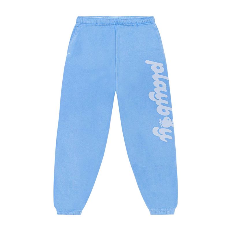 Pantalon Playboy Club Sweats Femme Bleu | DGRUHOC-37