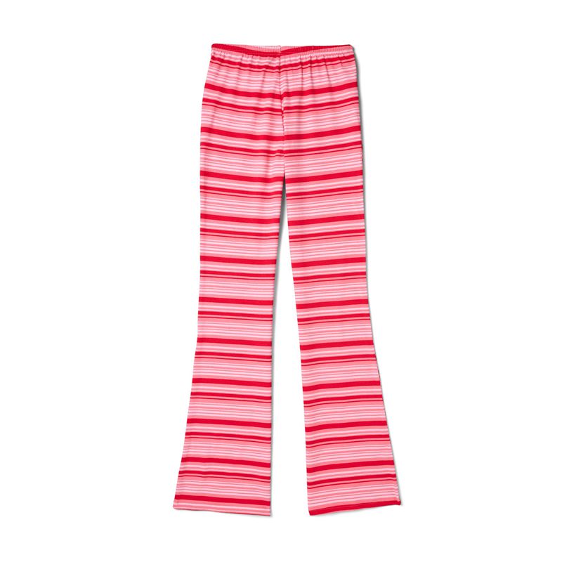 Pantalon Playboy Crush Stripe Flare Sweats Femme Rouge Stripes | VWAMHZY-86