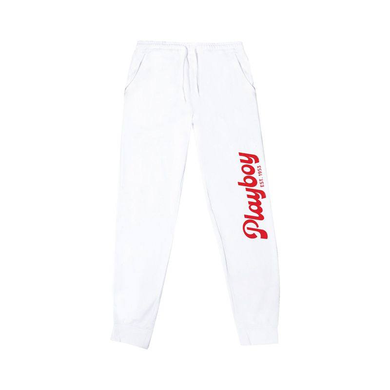 Pantalon Playboy Desperado American Icon Jogger Femme Blanche | QMRILTJ-20