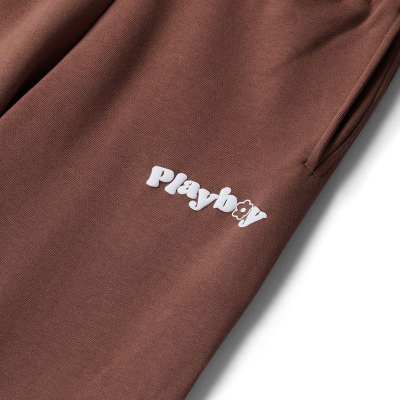 Pantalon Playboy Flower Camp Classiche Sweats Femme Marron | YCWNTQK-76