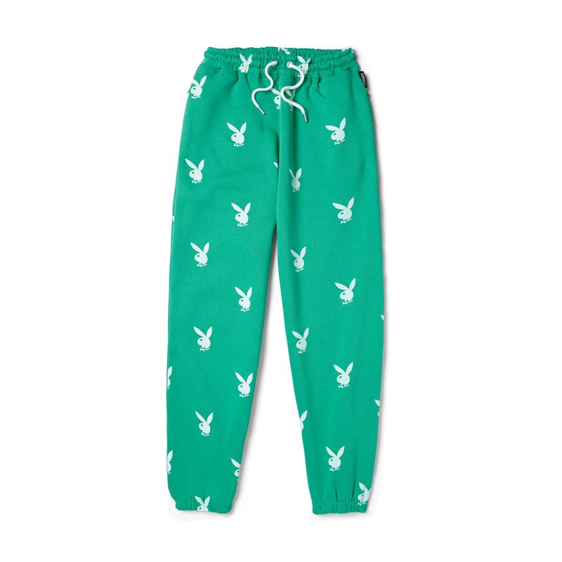 Pantalon Playboy Green Bunny Joggers Femme Vert | LZKYEBC-86