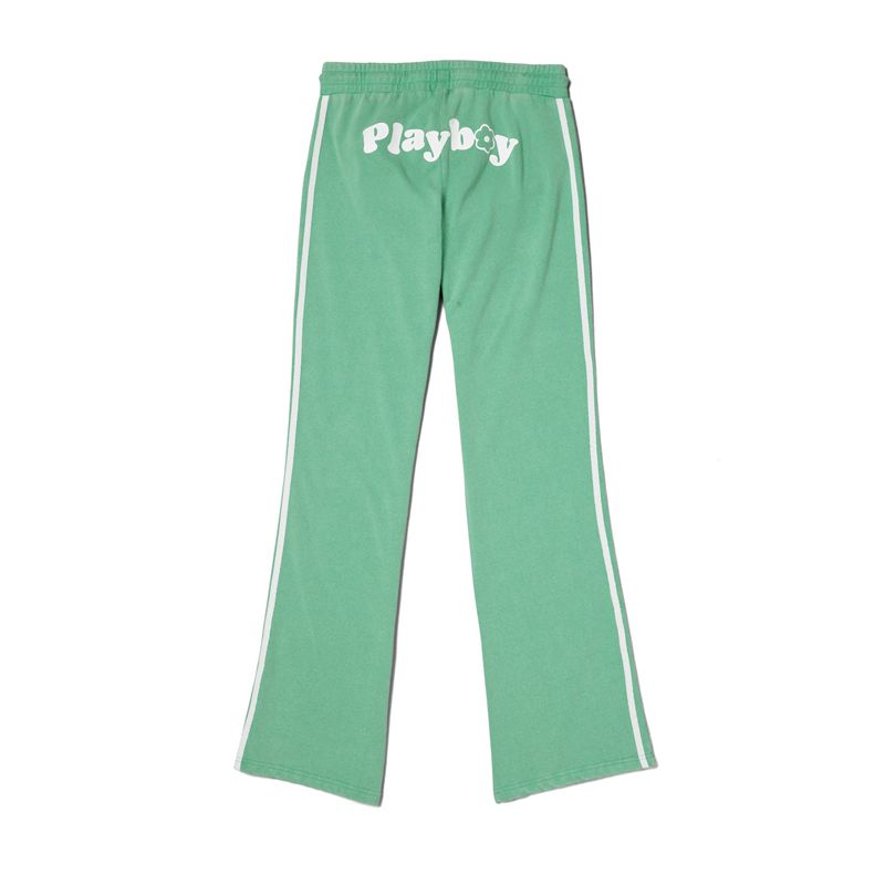 Pantalon Playboy Green Campfire Flare S Femme Vert | OHYIQPJ-67