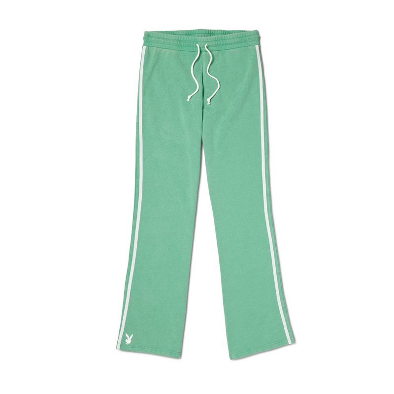 Pantalon Playboy Green Campfire Flare S Femme Vert | OHYIQPJ-67