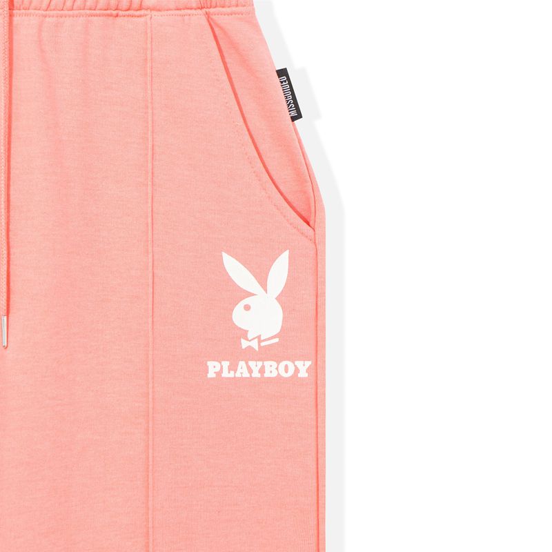 Pantalon Playboy Logo Sweats Femme Bleu Clair | TZXDSPY-89