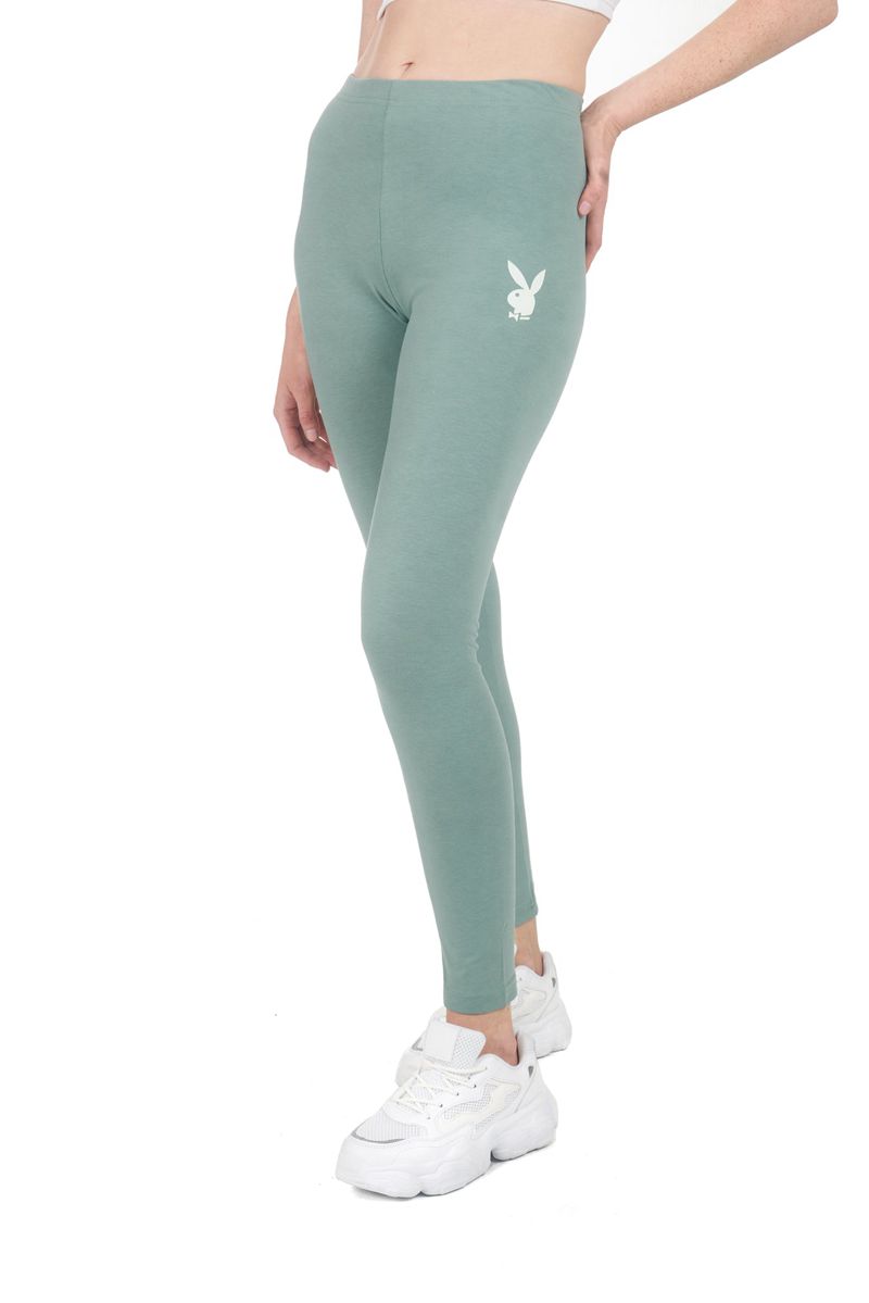 Pantalon Playboy Missguided Rabbit Head Leggings Femme Vert | LGJIAUB-68