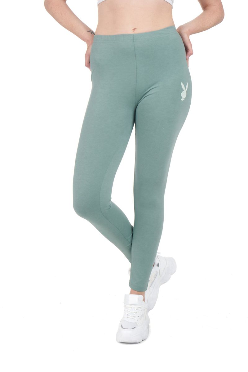 Pantalon Playboy Missguided Rabbit Head Leggings Femme Vert | LGJIAUB-68