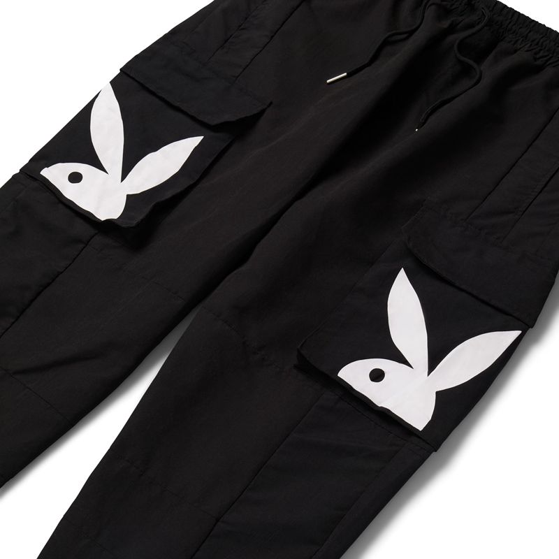 Pantalon Playboy Windbreakers Homme Noir | AHGOSDT-95