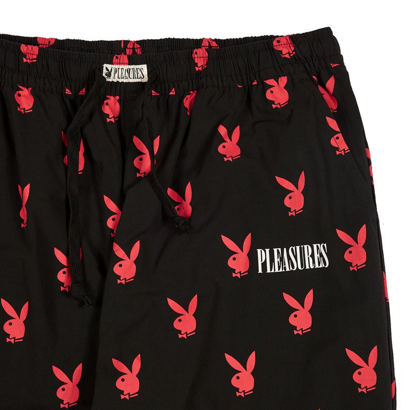 Pantalon Playboy X Pleasures Bunny Lounge Homme Noir | BHOWULX-19