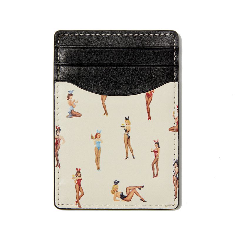 Portefeuilles Playboy Duke + Dexter Vintage Playmate Cardholder Homme Noir | TJGDRZO-05