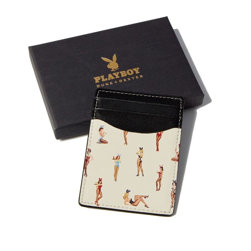 Portefeuilles Playboy Duke + Dexter Vintage Playmate Cardholder Homme Noir | TJGDRZO-05