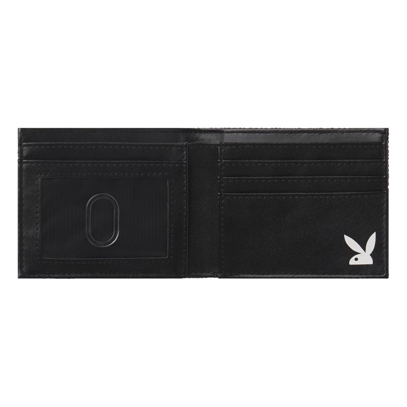 Portefeuilles Playboy Logo Bifold Homme Orange | UXTRFVI-43