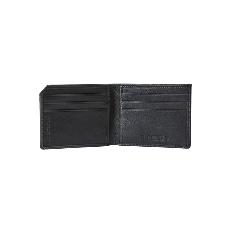 Portefeuilles Playboy Smooth Slimfold Homme Grise Noir | MGEDSNX-03