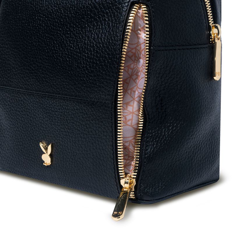 Sac À Main Playboy Cuir Mini Backpack Femme Noir | QSYXHRD-06