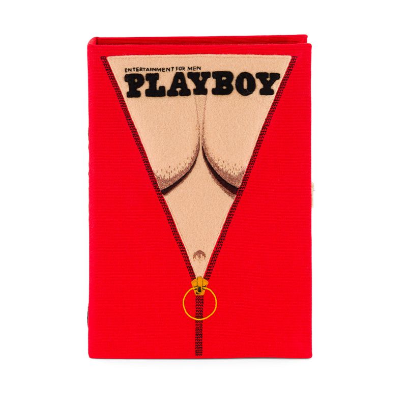 Sac À Main Playboy Olympia Le-Tan July 1973 Cover Clutch Femme Rouge | WIFASDP-59