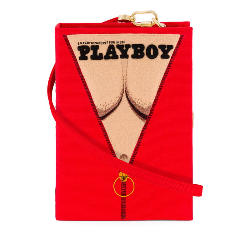 Sac À Main Playboy Olympia Le-Tan July 1973 Cover Clutch Femme Rouge | WIFASDP-59