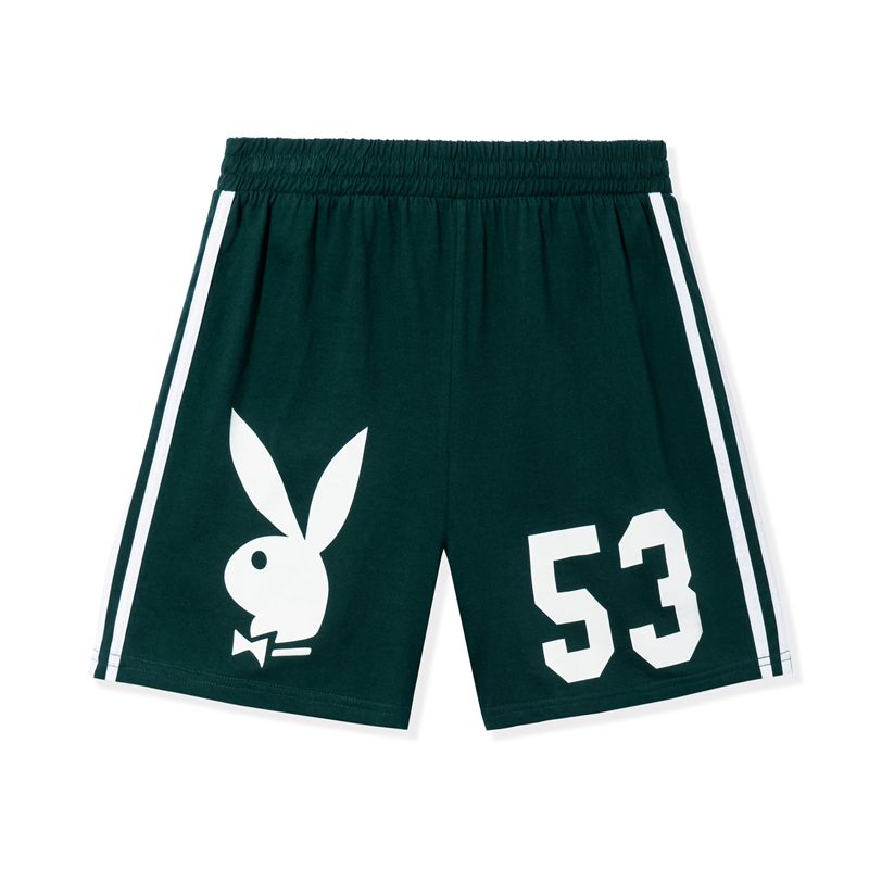 Shorts Playboy 1953 Sport Homme Noir Blanche | QMYCDVG-70