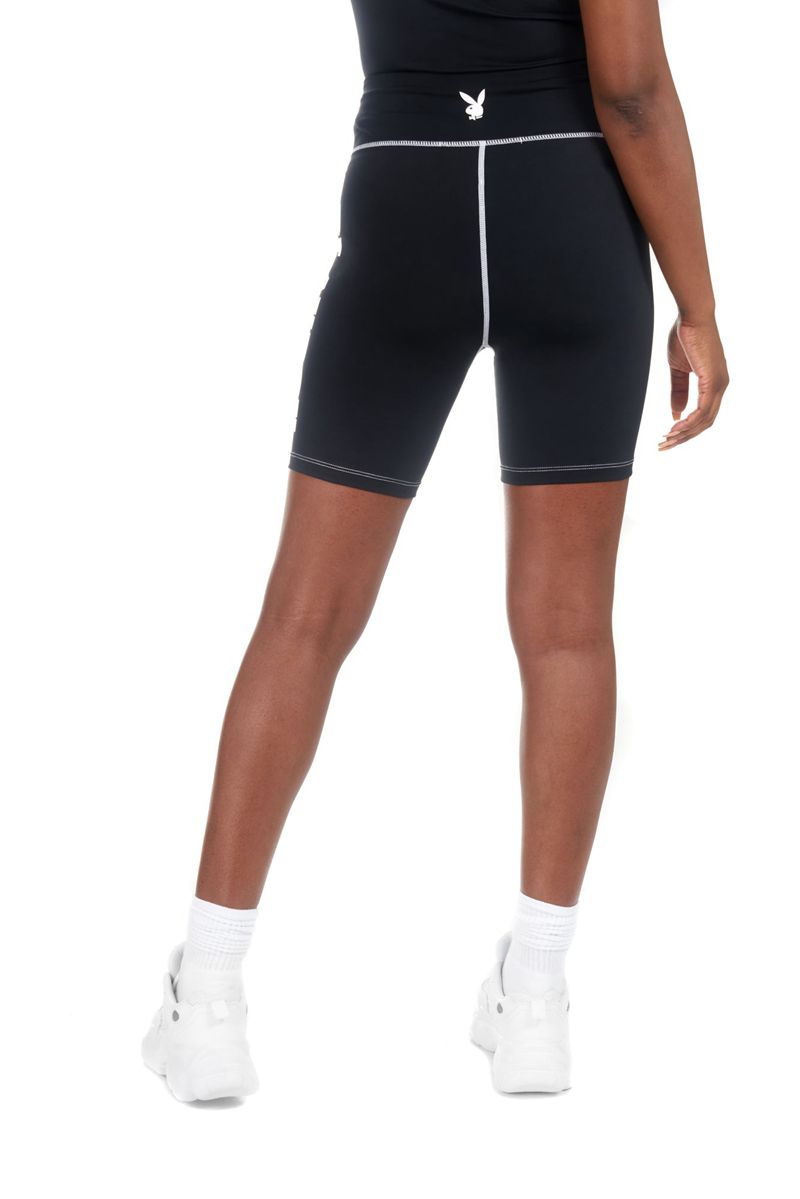 Shorts Playboy Active Bikes Femme Bleu | OZHUXQV-68