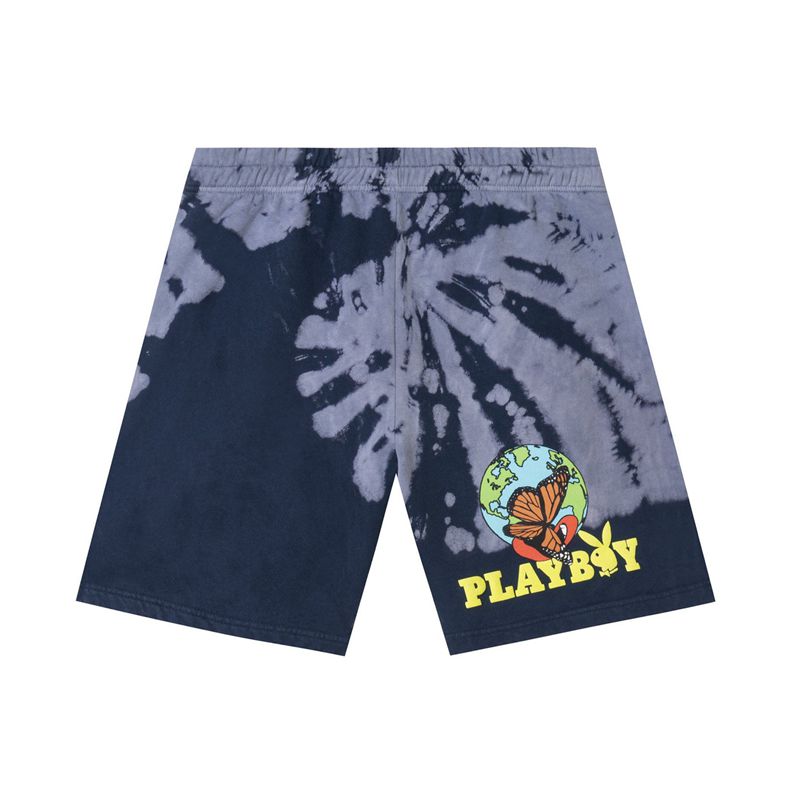 Shorts Playboy Au Naturel Sweat Homme Noir Violette | DWQYIAJ-61