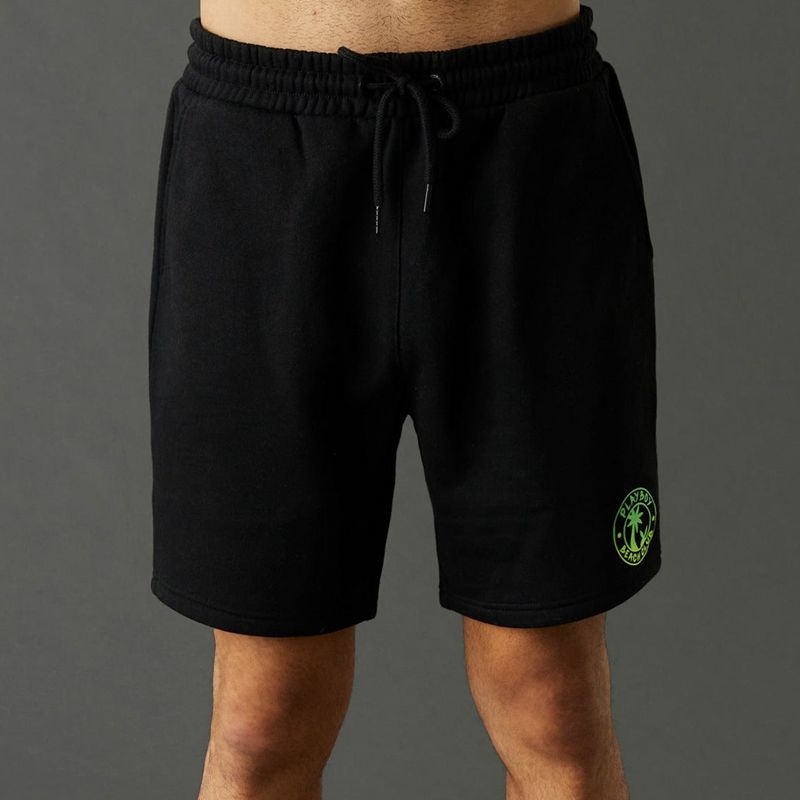 Shorts Playboy Beach Club Graphic Homme Rose | YUPETHK-30