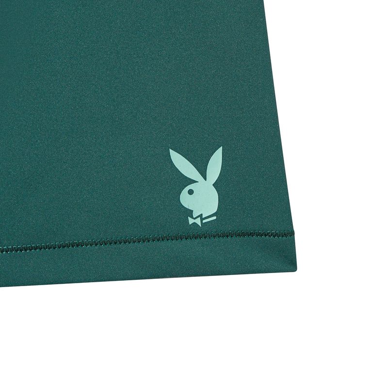 Shorts Playboy Biking Femme Vert | ZBAEWXO-36