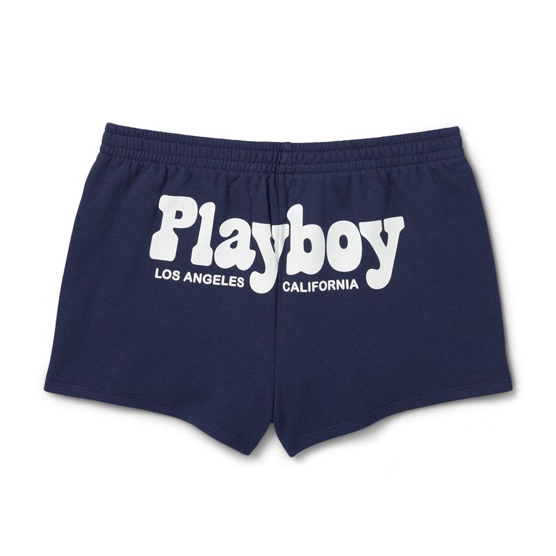 Shorts Playboy Blue Crush Bikes Femme Noir Blanche | MLUYTPB-09