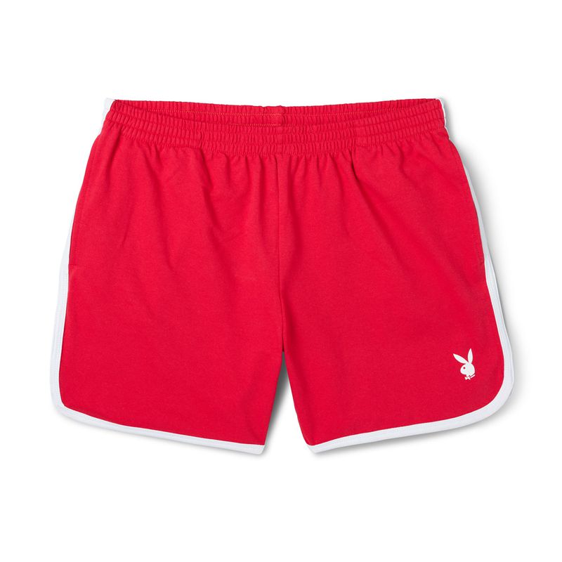 Shorts Playboy Campout Homme Rouge | YPNUAHS-78