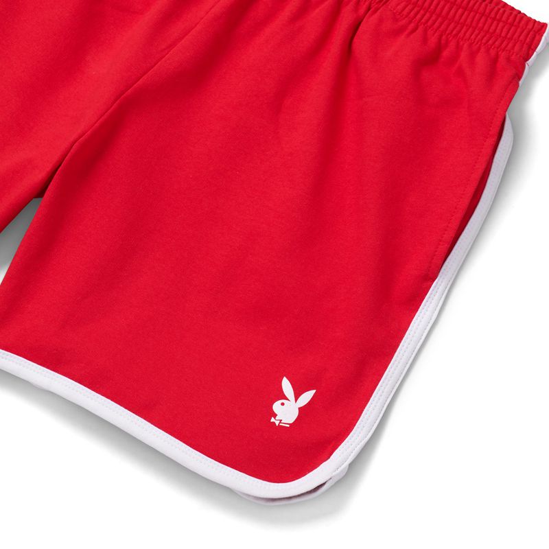 Shorts Playboy Campout Homme Rouge | YPNUAHS-78