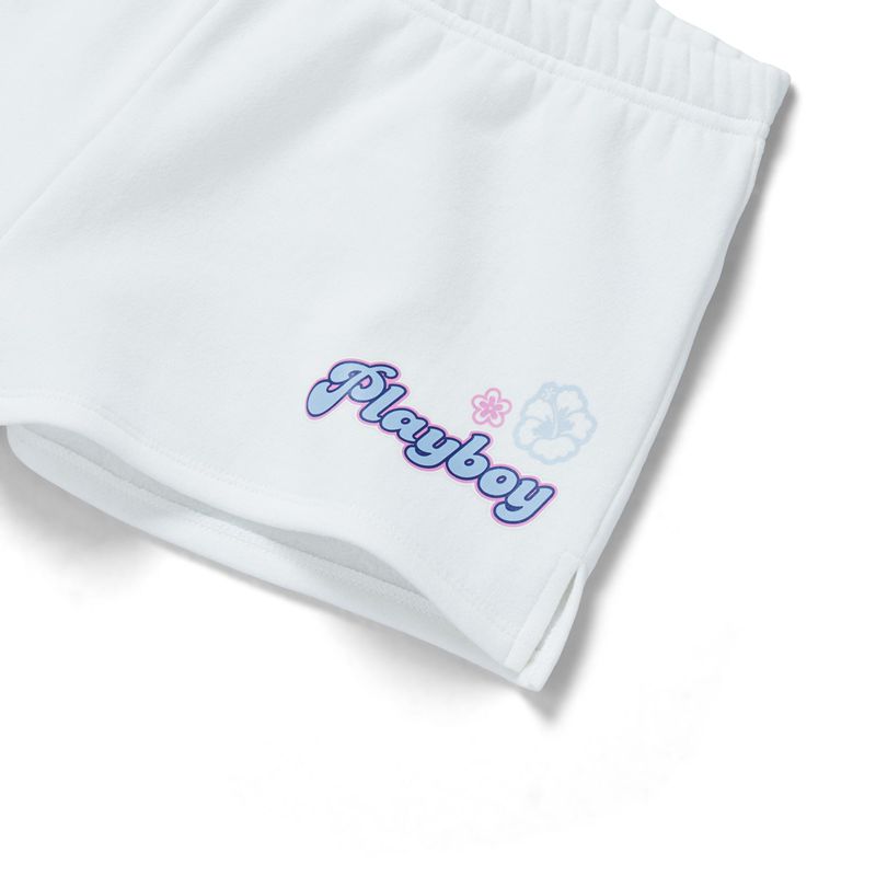 Shorts Playboy Coconut Girlys Femme Blanche | MWXLRUY-93