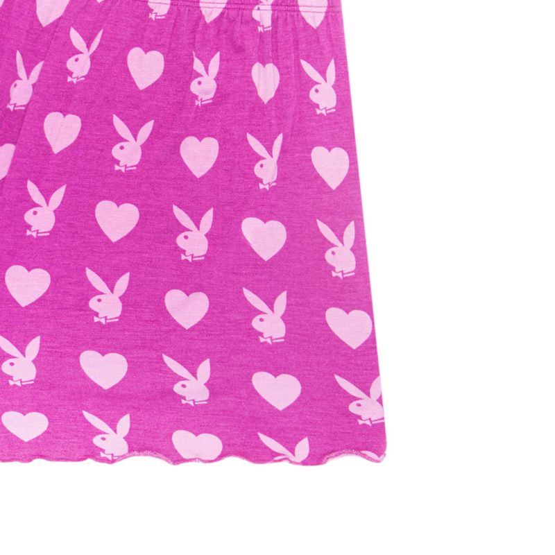 Shorts Playboy Heart Bunny Sleeps Femme Violette Foncé | JZIOPYG-79