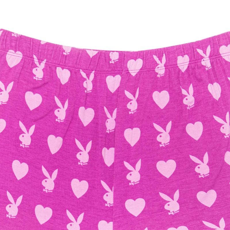 Shorts Playboy Heart Bunny Sleeps Femme Violette Foncé | JZIOPYG-79