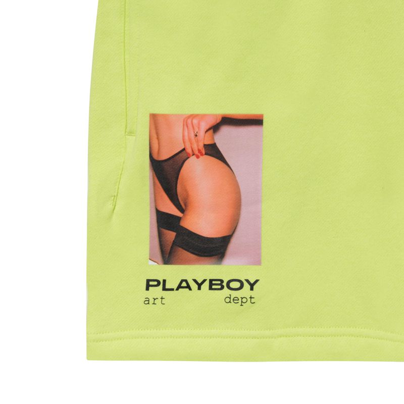 Shorts Playboy Invite Only Sweats Homme Vert | FLXYJTN-74