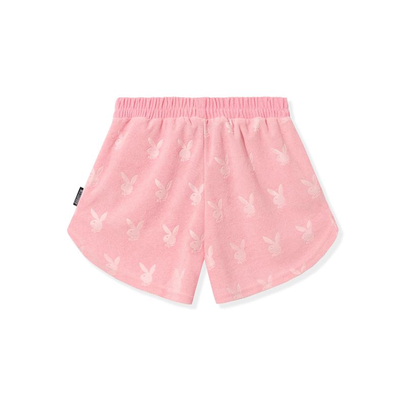 Shorts Playboy Missguided Sport Course Femme Rose | JHWARYF-98