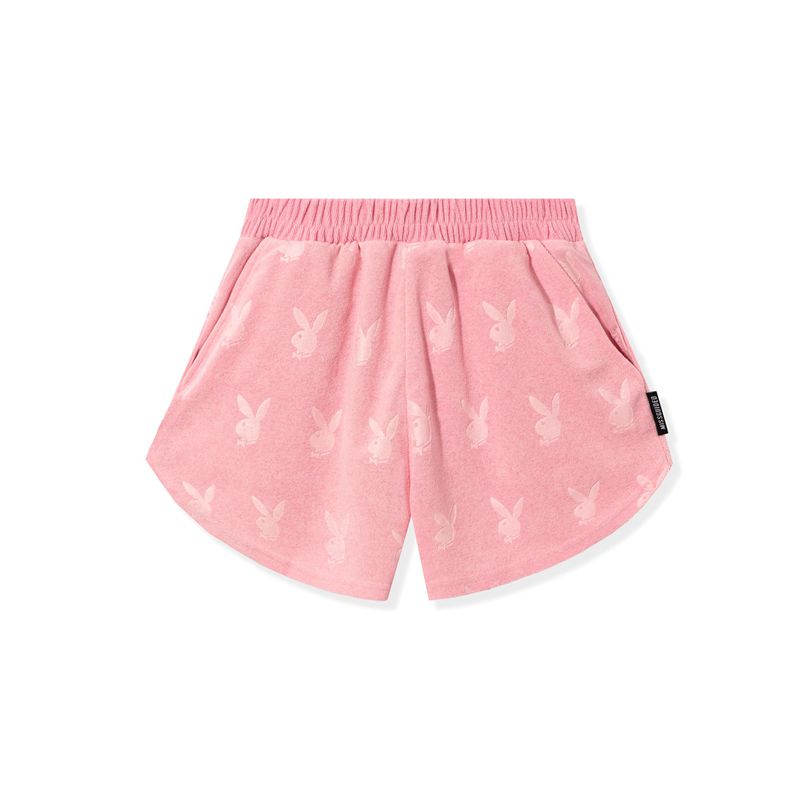 Shorts Playboy Missguided Sport Course Femme Rose | JHWARYF-98