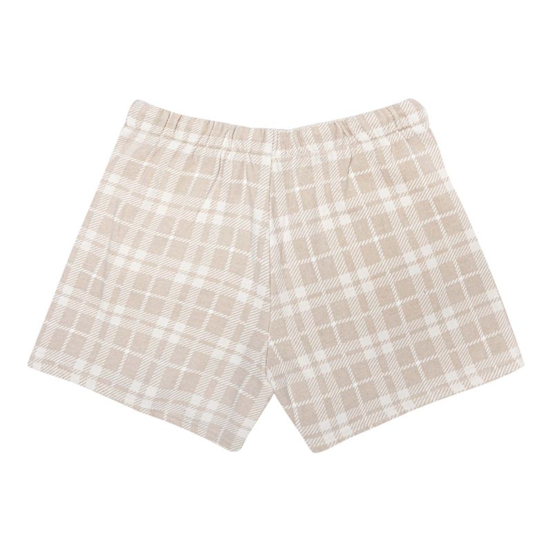 Shorts Playboy Oversized Plaid Femme Marron | TPGXLYV-70